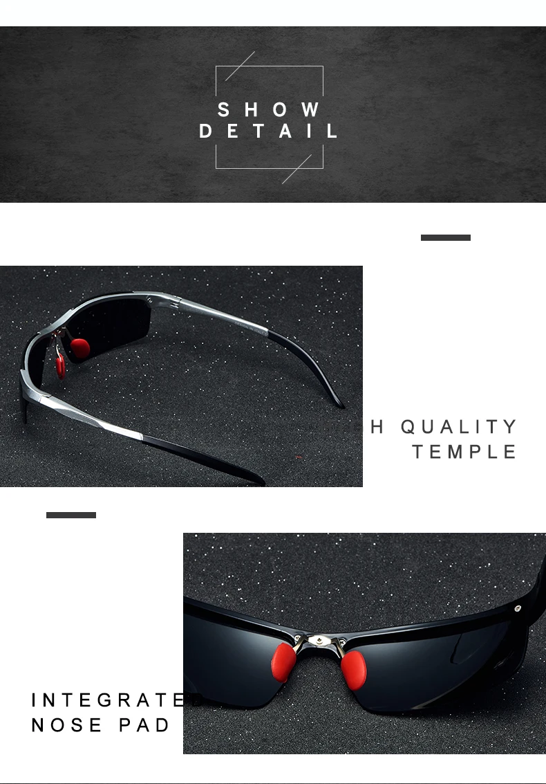 2019 Mens Polarized Sunglasses for Sports,Outdoor Driving Sunglasses Men,Metal Frame Sun Glasses gafas de sol hombre (12)