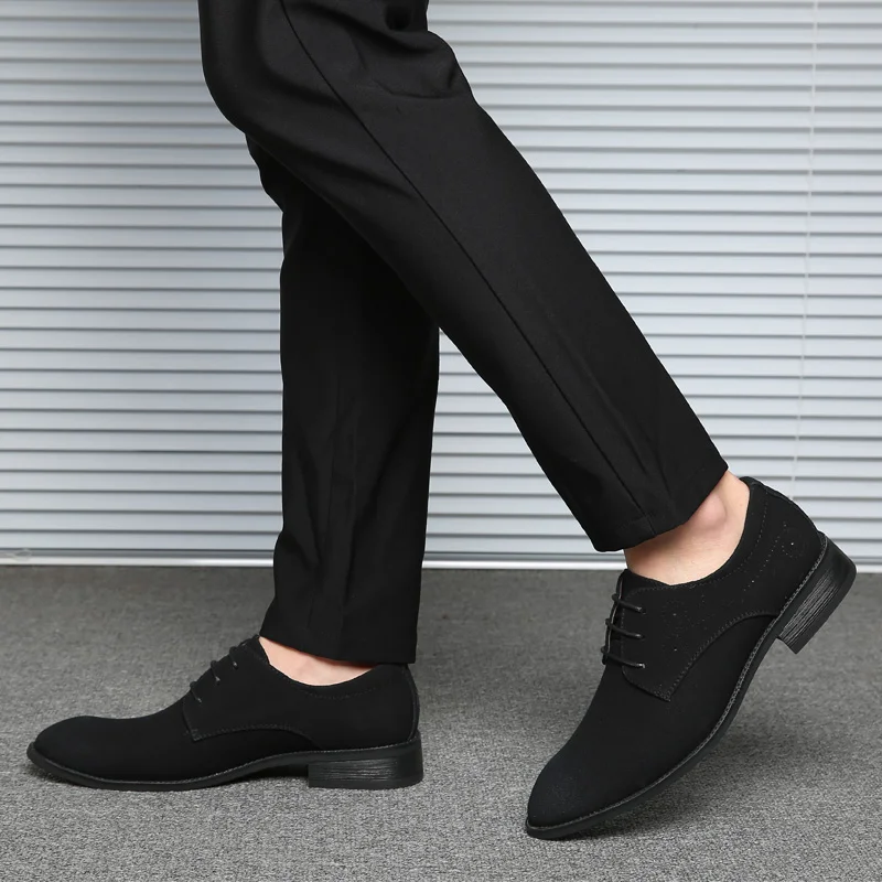 YWEEN/модные мужские замшевые туфли на шнуровке; Туфли-оксфорды на платформе; мужская обувь больших размеров