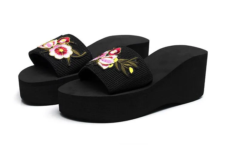 flower slippers fashion
