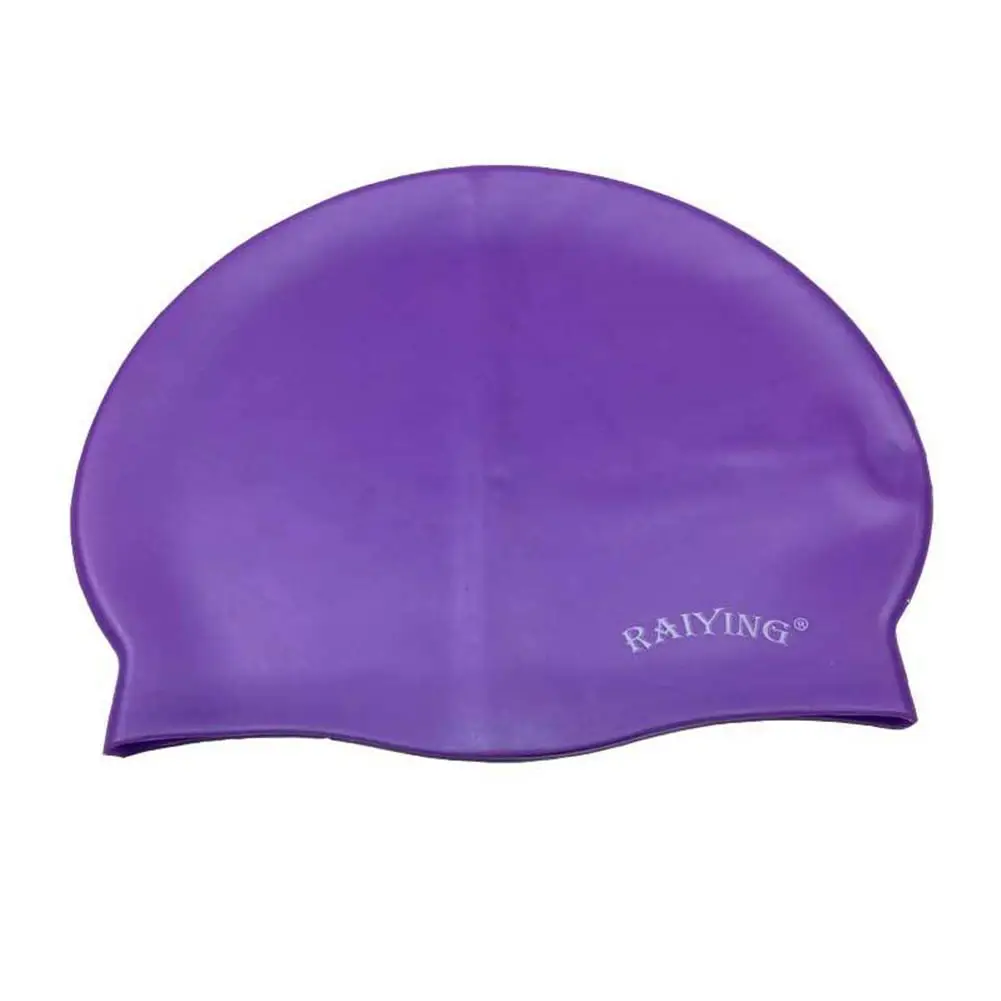 Маунчейн 1 шт для взрослых детей силиконовая шапочка для купания водонепроницаемые шапочки для купания водные виды спорта, серфинг для женщин и мужчин - Цвет: purple