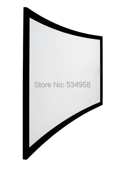 

China Factory sales Full HD 106" 16:9 Curved Frame Screen, Curved Projection Screens
