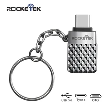 Rocketek Высокое качество USB 3,0 для type c OTG адаптер алюминиевый телефон тип-c аксессуары разъем для Xiaomi Oneplus LG Nexus 5X/6P