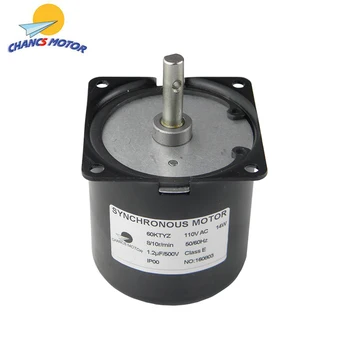 

Synchronous Gear Motor CHANCS 60KTYZ AC 110V 8/10RPM CW/CCW 14W With Bracket For Food Machinery