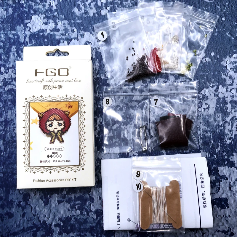

Empress New Fashion Boho Woman Kid Cute Girl Brooch DIY KIT High Quality Miyuki Beads Jewelry Funny Collar Badge Pin For Gift
