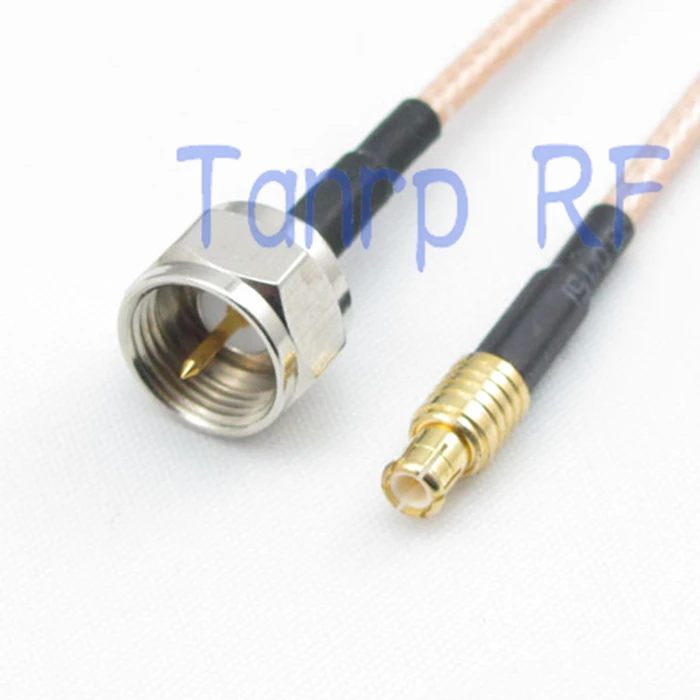 

6in F male plug to MCX male plug RF adapter connector 15CM Pigtail coaxial jumper cable RG316 extension cord