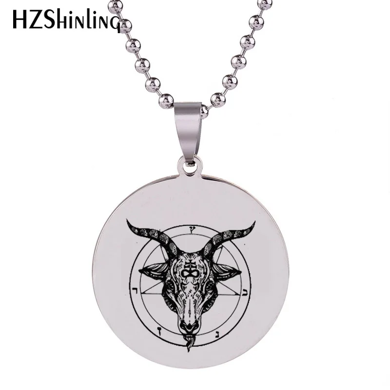 Новинка 2018 подвеска Baphomet ручной работы ожерелье из нержавеющей стали искусство