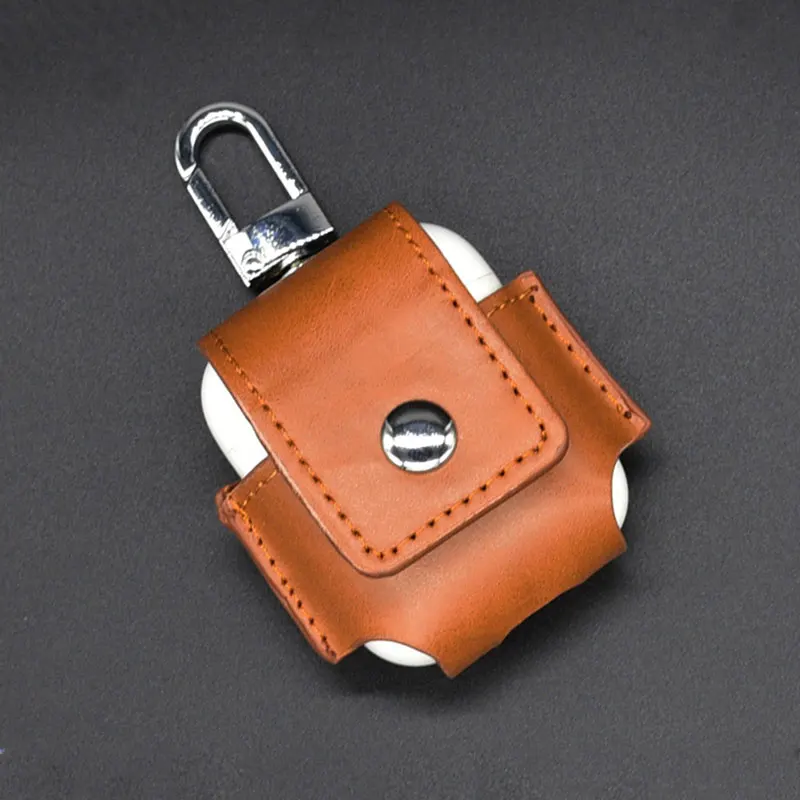 Earphone Case For Apple Airpods Earphone accessories Strap Leather with Buttons Case  Protective wireless headphone Cover