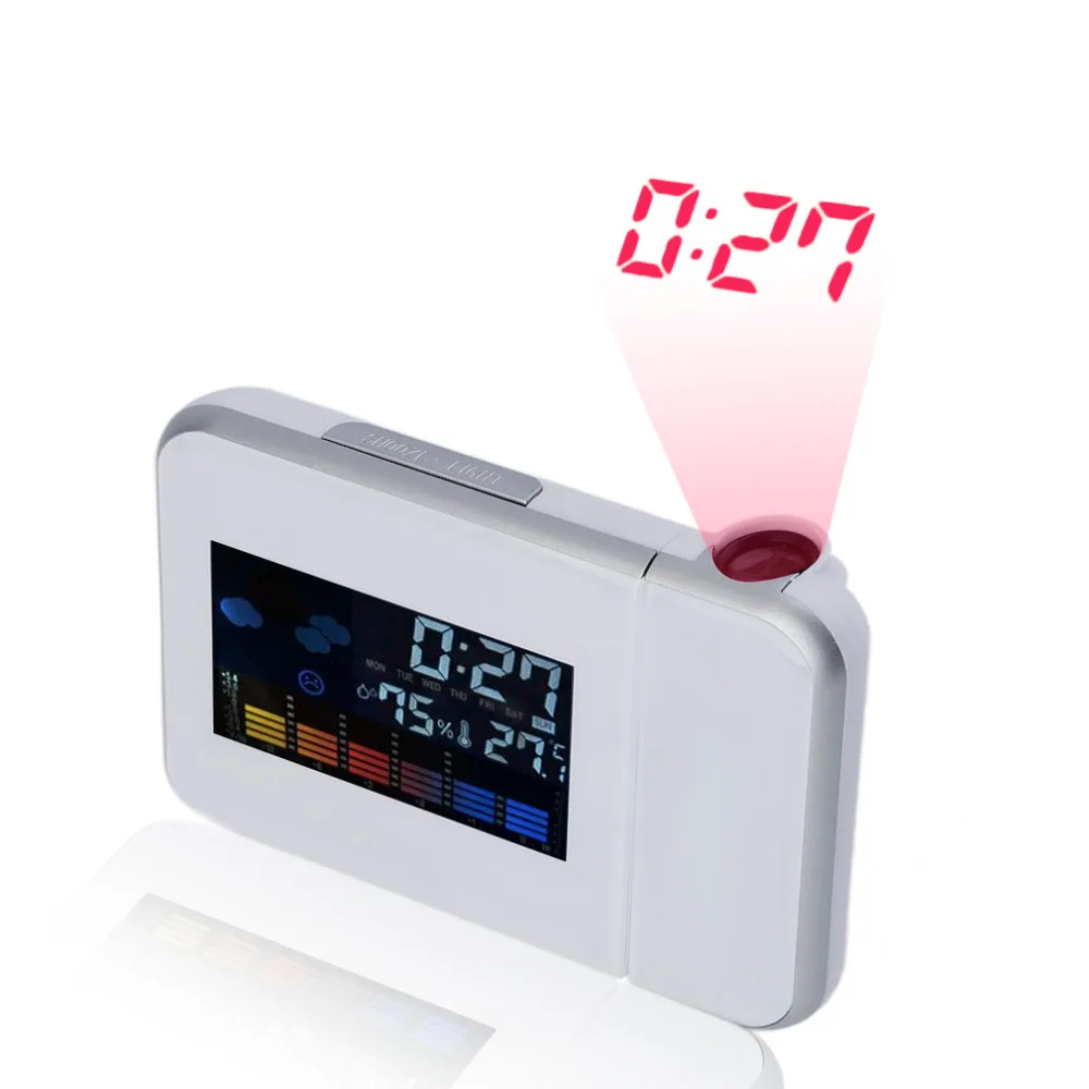 Projector LCD Alarm Clock LED Display Backlight Attention Projection