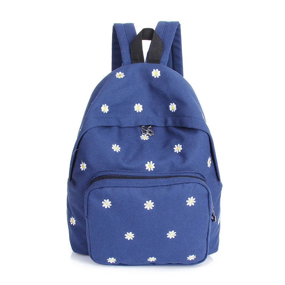 

Flower Embroidery Canvas Shoulder Bag Schoolbag DB Women Backpack School Girls Shoulder Bags Casual Oxford Cloth Schoolbag #g2