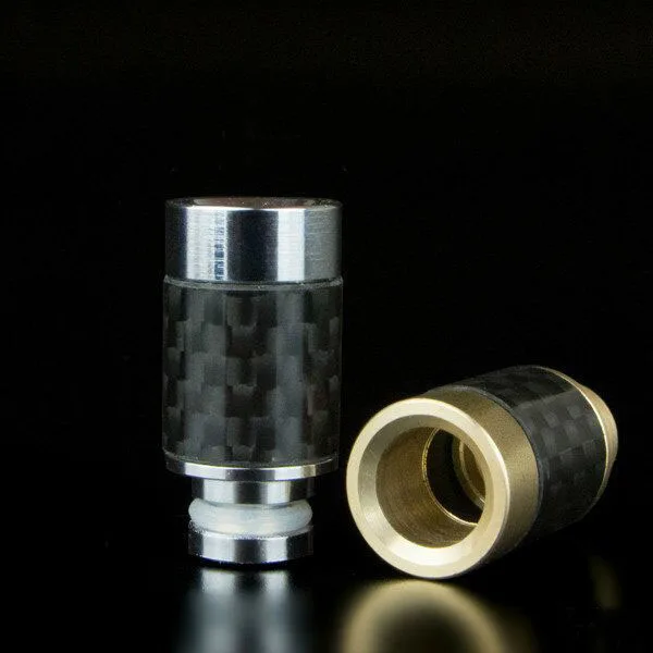 1PCS Carbon Fiber 510 Drip Tips Wide Bore 510 Drip Tip for E Cigarette