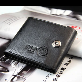 

Men Wallets Design Magnetic Hasp Coins Pocket PU Leather Short Style Classic Personality Card Holder Purse Wallet Free Shipping
