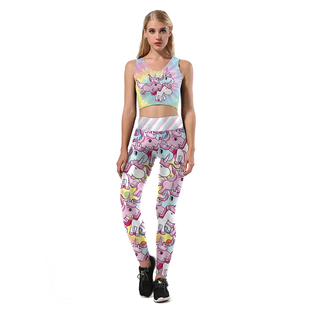Unicorn crop top and leggings Clearance