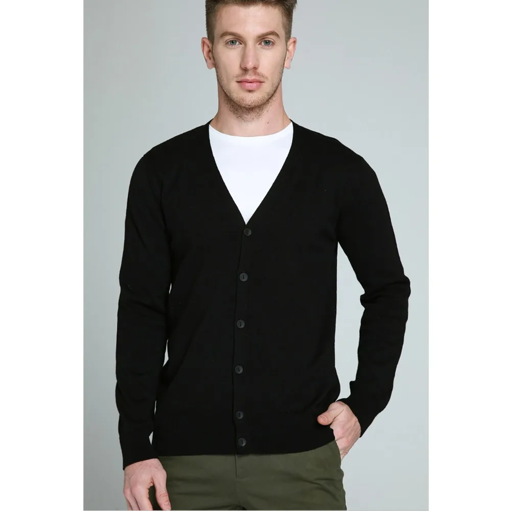 

2019 Cardigan Men Sweater 100% Cotton Knited Sweater Male Spring Autumn Man Cardigans Casual Brand Muls Fitted Size L XL 2XL 3XL