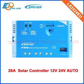 

20A PWM EPEVER Solar battery charger controller LS2024EU USB terminal output 12V 24V solar system work