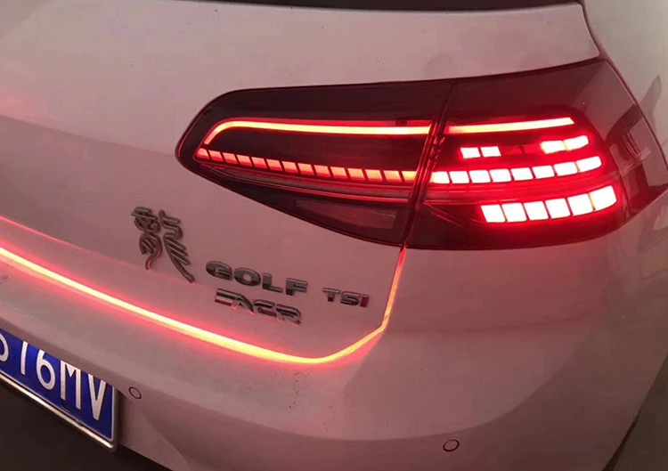 Автомобильный Стайлинг задний фонарь для Volkswagen VW Golf 7 MK7 2013- светодиодный задний габаритный фонарь светодиодный тормоз+ Парк+ движущийся указатель поворота