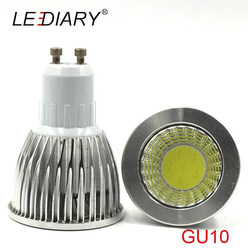 10 шт./лот MR16 GU5.3 GU10 E27 COB Светодиодная лампа точечного освещения 3 Вт 5 7 12 в 100 240 В 220
