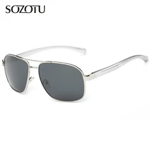 AL-MG Fashion Polarized Aviator Sunglasses Men Driver Sun Glasses Brand Designer For Male Safety Driving Goggles Oculos YQ136 AL-MG Fashion Polarized Aviator Sunglasses Men Driver Sun Glasses Brand Designer For Male Safety Driving Goggles Oculos YQ136