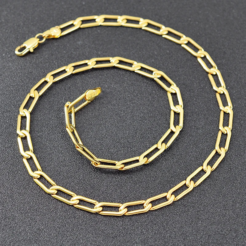 Sunny Jewelry Link Chain Statement Necklace For Women Copper Jewelry For Engagement Geometric Necklace Classic Jewelry Findings