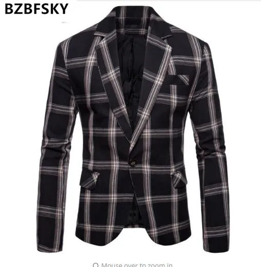 BZBFSKY 2019 мужская куртка с длинными рукавами костюм ужин мужской пиджак