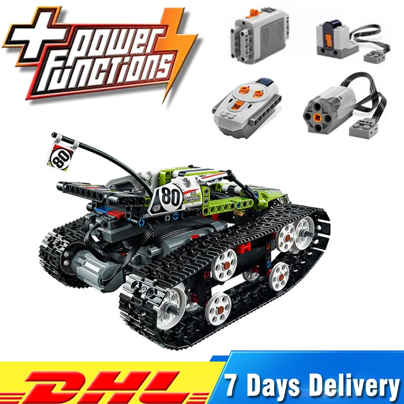 

IN Stock LEPIN 20033 452Pcs Technic Radio Controlled Tracked Racer Model Building Compatible LegoINGlys 42065 Blocks Bricks Toys