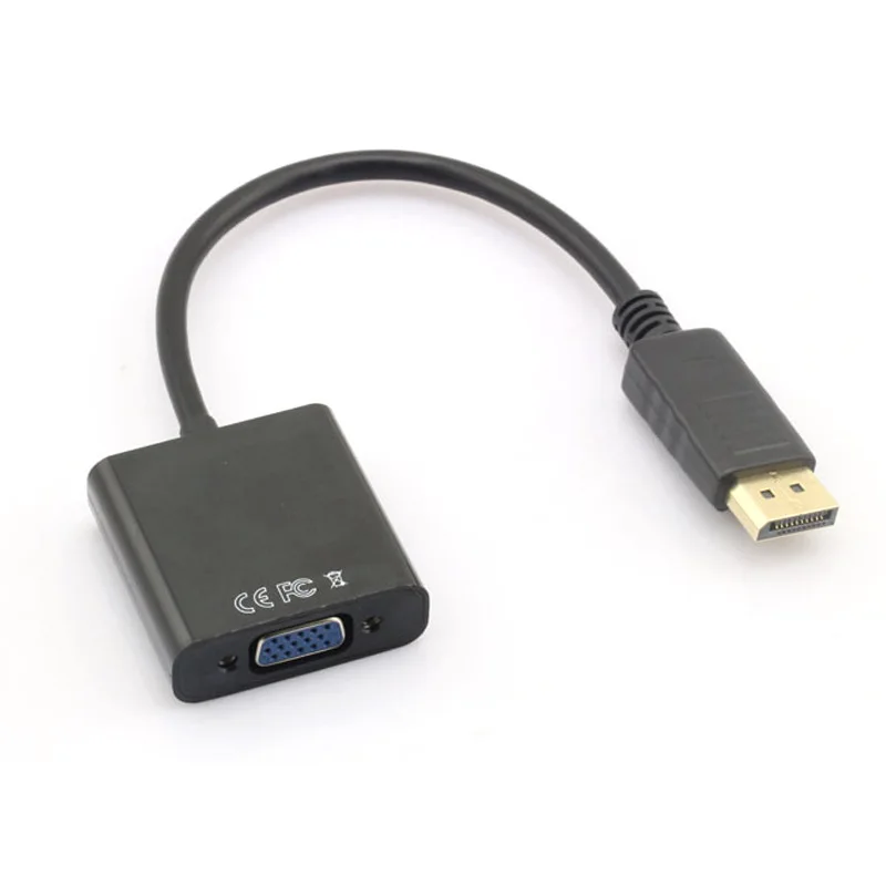 

High quality Displayport to VGA adapter 1080P DP to VGA cable 3pcs/lot Free shipping
