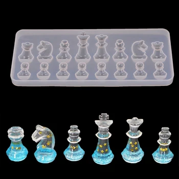 

International Chess Shape Silicone Mold DIY Clay Epoxy Resin Mold Pendant Decoration Molds Candy Chocolate Cake Mould