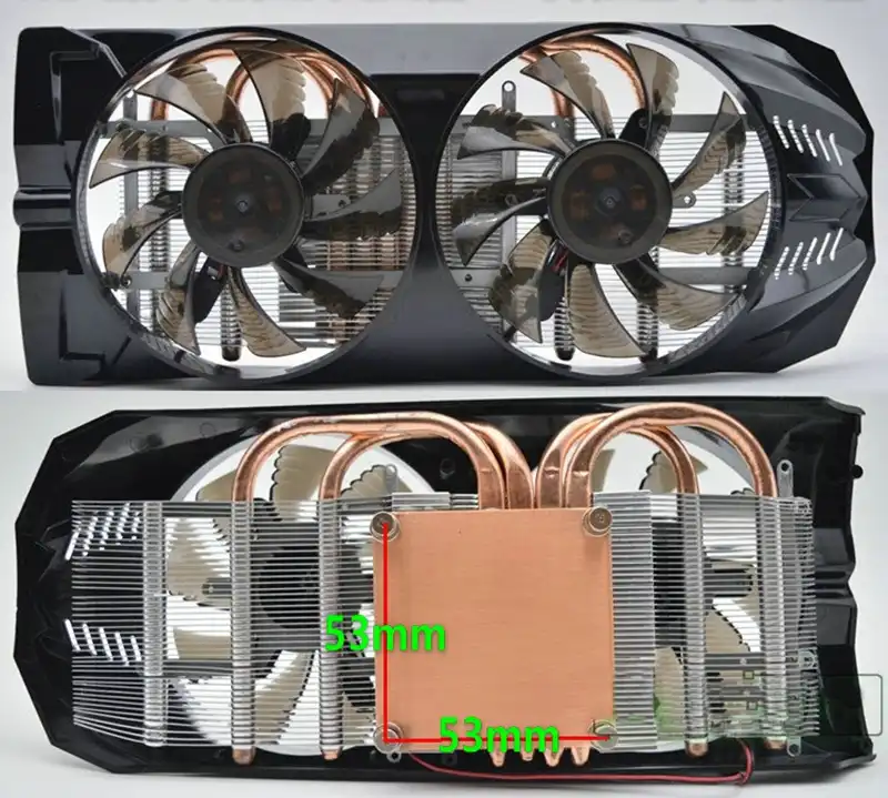 9cm 2pin Fan Graphics Cards Gtx 650 Gtx 550 Gts450 Gts250 4 Heatpipe Graphics Fan Cooler For Gpu Gamer Video Card Cooler Fan Graphic Card Graphic Fanfan Cooler Aliexpress