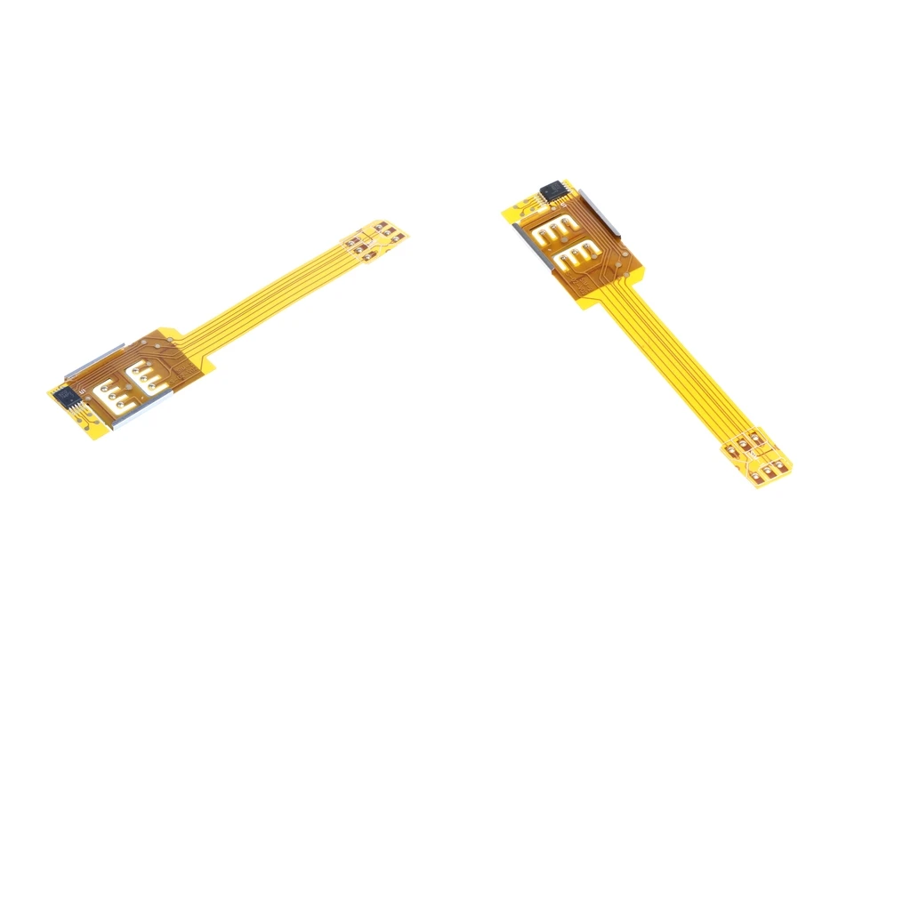 2 Pcs Dual SIM Card Adapter Converer Smartphone SIM Card Adapter For iPhone 6S/6/5S/5/4S