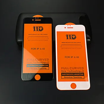 

500pcs For iPhone 8 7 plus 6s 6 plus 11D Curved Tempered Glass For iPhone XS Max XR X Screen Protector Film DHL Shipping