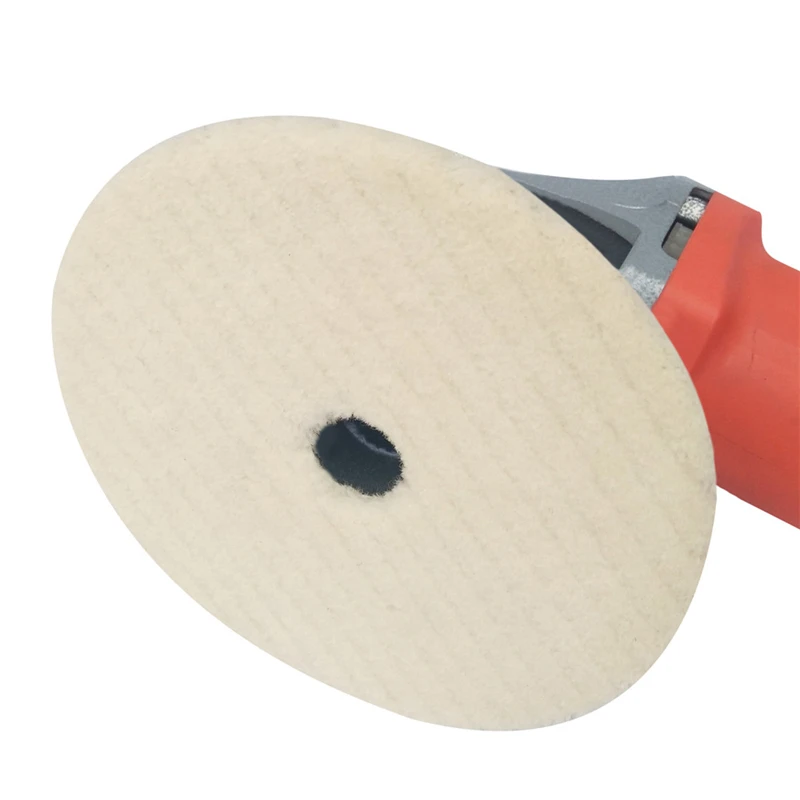 

ToHuu 3 in Wool Polishing Pads Wheel Wax Self-adhesive Polishing Plate Round Wool Polishing Disc Wheel Pad Polishers car-styling