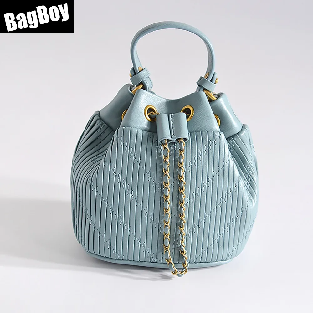 

BagBoy Rope Lock Luxury Bucket Handbag,Luxury Handbags Women Bgs Designer,Leisure Fashion Crssbody Bag For Women,Shoulder Bag