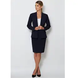 Для женщин костюм элегантный женский костюм с длинным рукавом Блейзер юбка Sutis офисные Комплект из 2 предметов для Для женщин B329