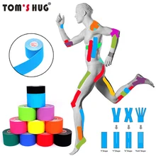 5 размеров, спортивная лента, бинт, кинезиологическая лента, спортивный коленный протектор, восстановление, обвязка, для спортзала, водонепроницаемая, для тенниса, для облегчения боли в мышцах