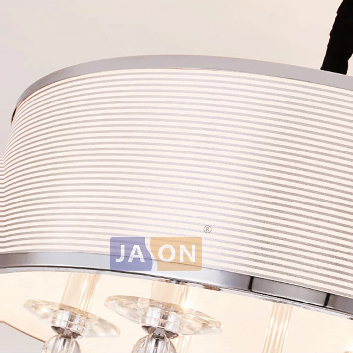 Led e14 Современная Железная Ткань кристально хромированный прозрачный светильник-люстра в виде подсвечника подвесной светильник для спальни