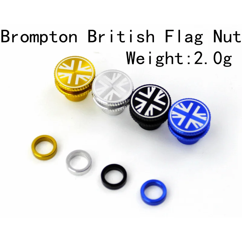 Ultralight M6 Bicycle Rear Shocks Nuts for Brompton Folding Bike Flag Nut 5 Colors Bike Seatpost Nuts with 2mm Washer 2.0gfor mountain bike screws