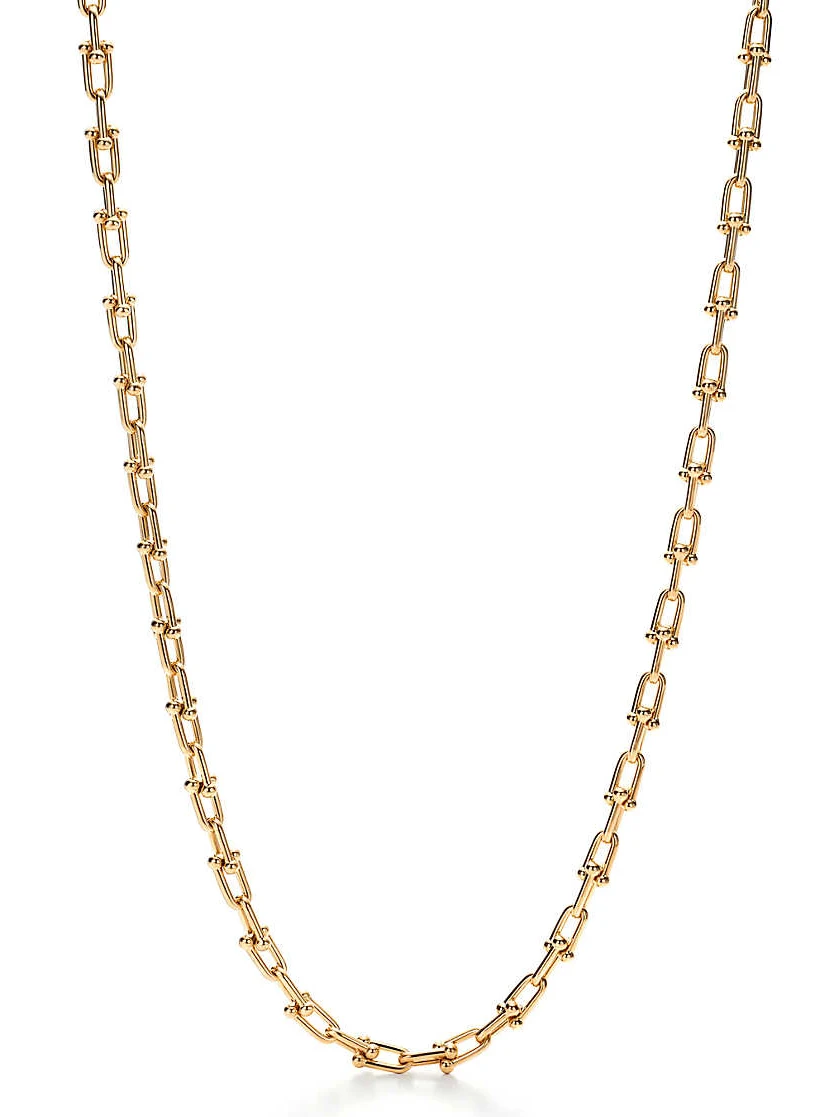 chainnecklace2 Золотые латунные звенья массивная Скоба Ожерелье bijoux День Святого Валентина чокер золотая цепочка эффектное ожерелье для женщин femme - Окраска металла: chainnecklace2