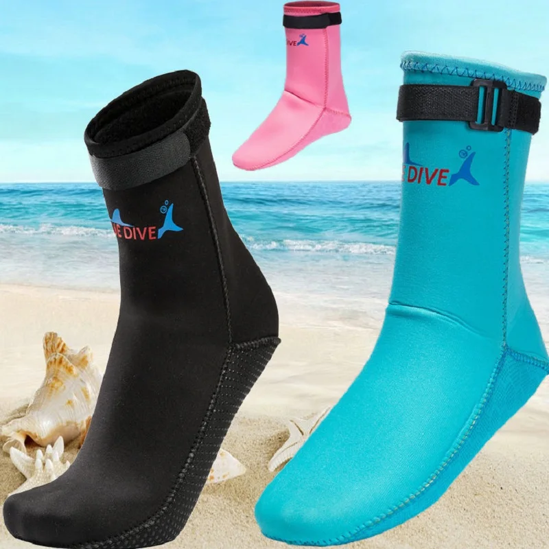 Men and Women's 3mm Neoprene Diving Socks Belt Scuba Snorkeling Boots