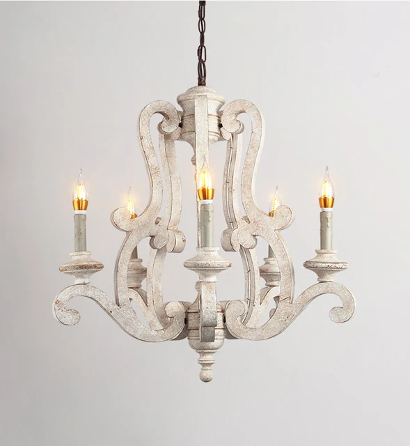 Phube Lighting Retro Chandeliers Wooden Chandelier Light Children S Phube Lighting Retro Chandeliers Wooden Chandelier Light Children S Room Bedroom Princess Home 5 Head
