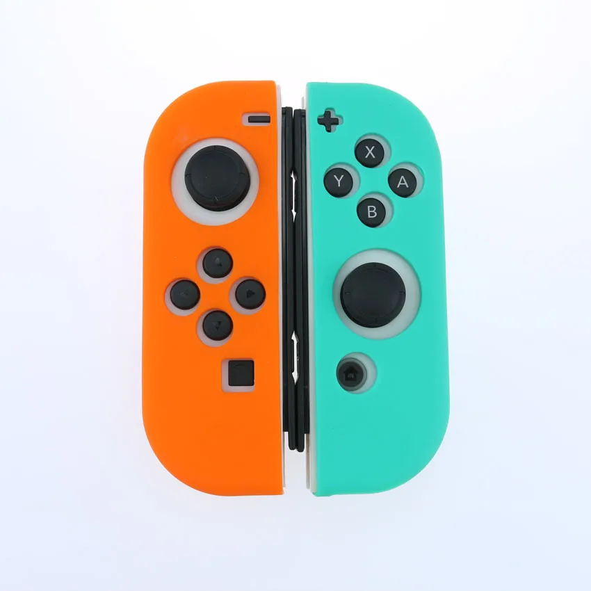 Светящийся Белый силиконовый чехол для NS switch, чехол Joycon, мягкий корпус для игрового контроллера, консоль, защитный контроллер, чехол Joy-con - Цвет: iD