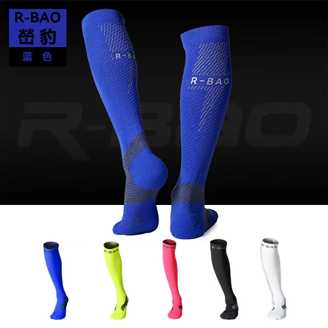 Special Price Unisex Knee High Sports Football Tube Soccer Socks Compression Running Socks Cycling Bowling Camping Hiking Sock 4 Colors