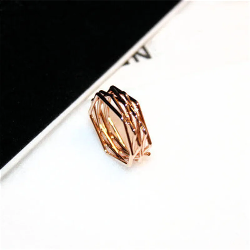 CX-Shirling Gold Fashion Nail Ring for Woman Multi-Layers Open Jewelry Gift Geometric Color Keeping | Украшения и аксессуары