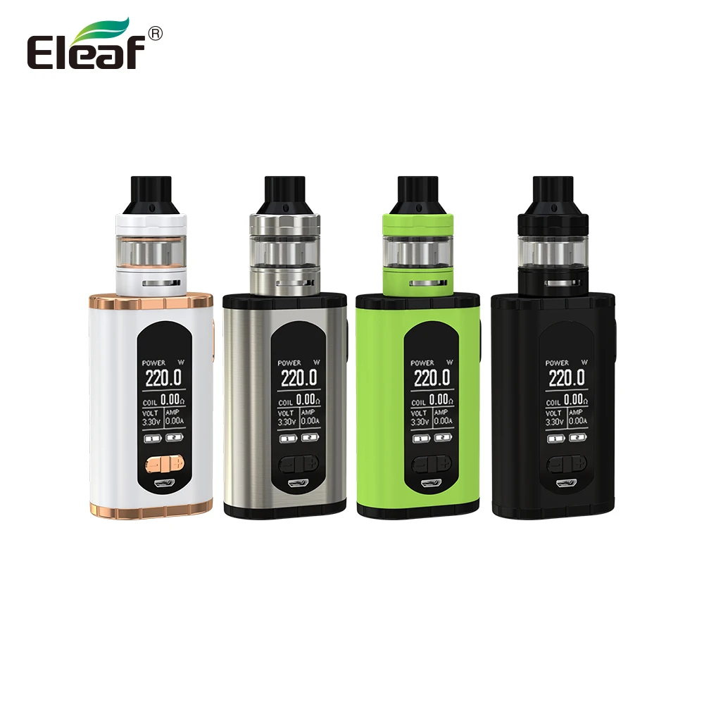 

Original 220W Eleaf Invoke kit with 2ml ELLO T Atomizer 2ml 510 thread Vape Tank without 18650 battery Electronic cigarette