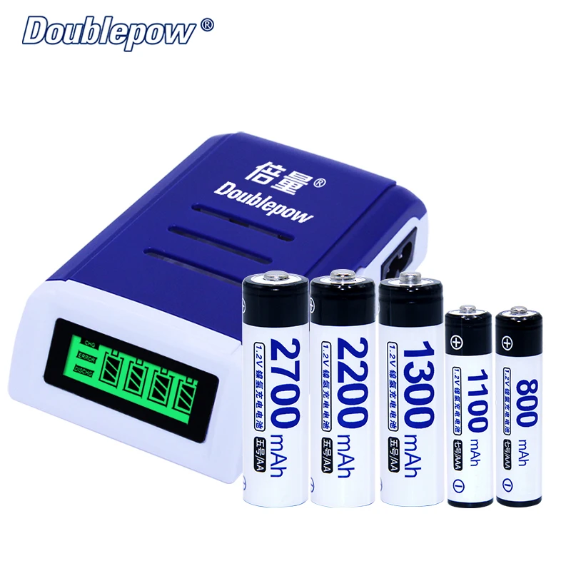 Умное зарядное устройство с ЖК дисплеем 4 слота 1 2 в AA/AAA|charger intelligent|battery aaaaaa battery |