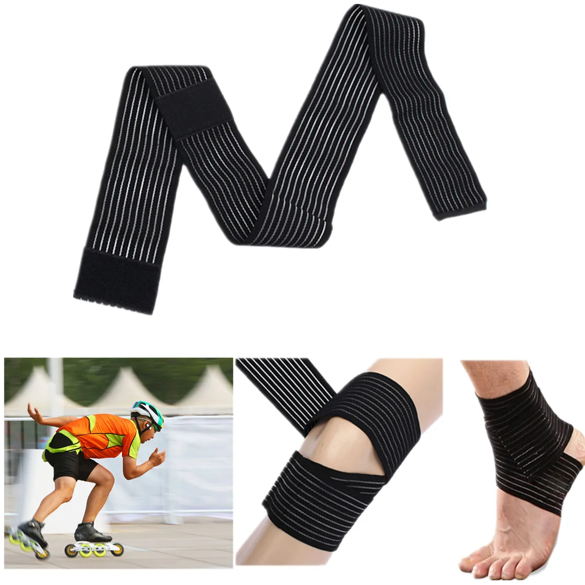 

Mrosaa 113*75CM Knee Elbow Wrist Ankle Movement Support Compression Bandage Package Protection Bone Maintenance