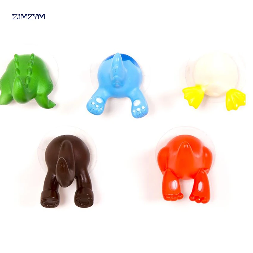 

1pcs Suction Cup Hook Auxiliary Paste, Creative dinosaur hook, Non-trace Double-sided Paste Ceramic Tile, Wooden Wall