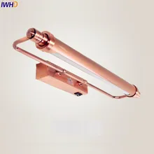 IWHD Europa luz LED para espejo de baño vestidor impermeable lámparas clásicas de pared LED baño iluminación Arandela aplique espejo Luz