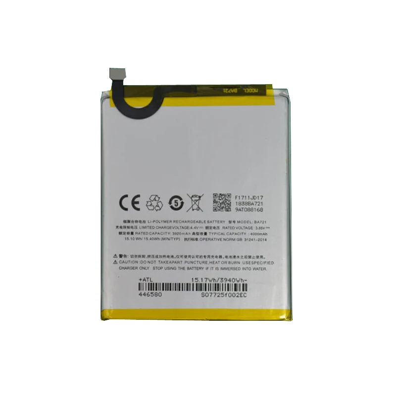 

4000mah battery For Meizu meilan note 6 BA721 M6 Note M721Q BA721 batteries