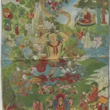 Тибетские золотые волосы, шёлковая танка с вышивкой молитва авалокитесвара, Будда
