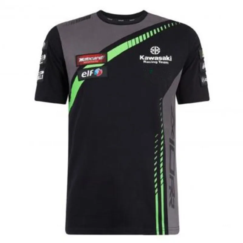 Гоночная футболка для мотоциклистов Kawasaki Ninja для езды по бездорожью ATV quick dry Racing Jersey зеленый черный