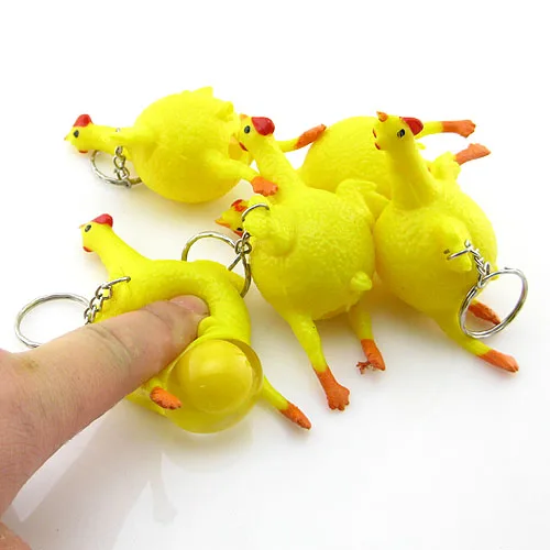Creative funny vent toy squeeze hen lay egg chicken spoof decompression trick funny toy 2